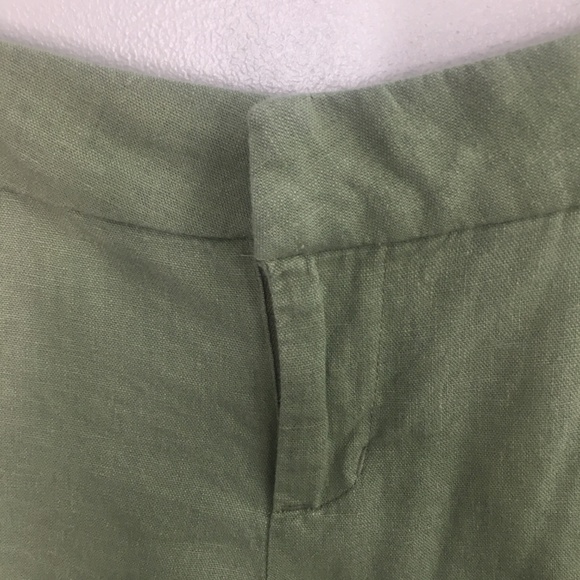 SOLD Blue Rain Green Scalloped Hem Shorts #083 - Picture 4 of 8